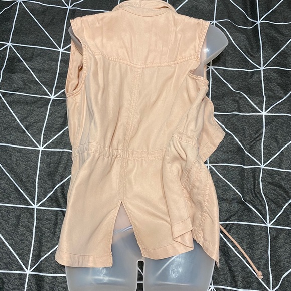 MAX Jeans Blazer Vest In Light Coral - Picture 2 of 6